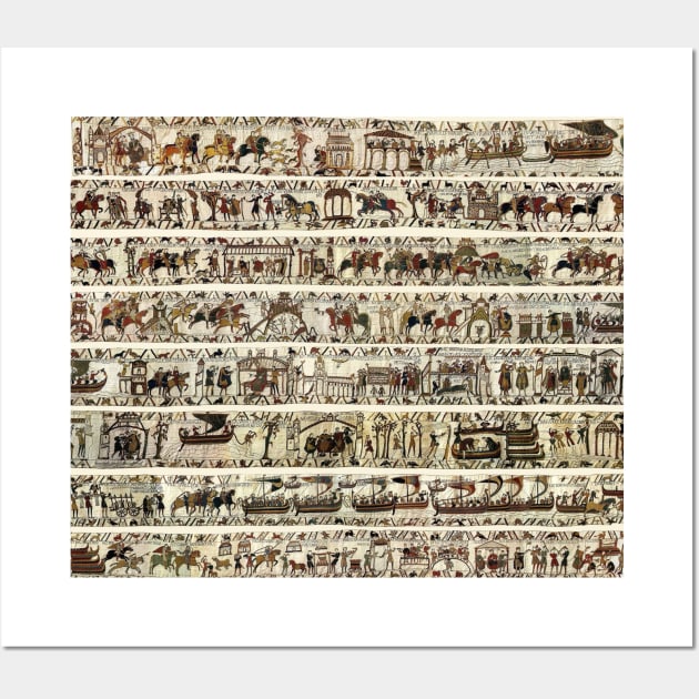 THE BAYEUX TAPESTRY Wall Art by BulganLumini